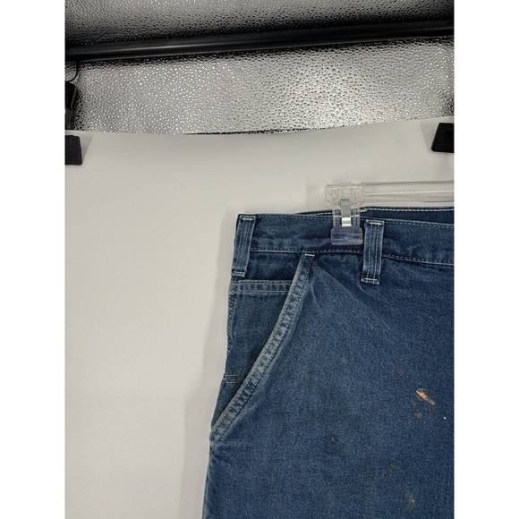VTG Carhartt Jeans 38x32 382-83 Dungaree Fit Carpenter Work Pants Baggy Distress - Picture 7 of 7